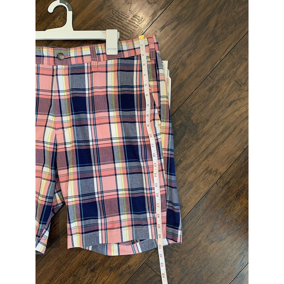 NWT NAUTICA Classic Fit Shrimp Pink Blue Dress Casual Deck Shorts Men's Size 36 - Picture 6 of 11